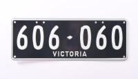 Six-digit Victorian Custom Numerical plates '606-060', sold with rights to display. [Updated Photos]