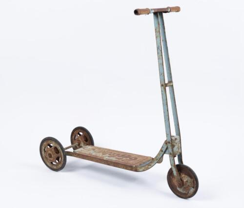 SCOOTER: An early pressed metal Cyclops Australian child's scooter, 67cm high