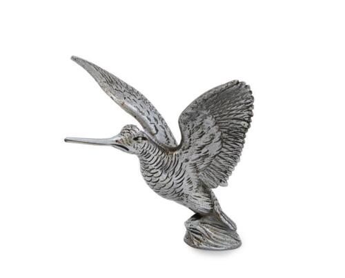 HUMMINGBIRD: A impressive early 'A.E.L.' nickel on brass hummingbird car mascot