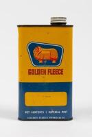 GOLDEN FLEECE: A Golden Fleece 1 Imperial Pint tin stamped 'Firezone'