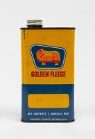 GOLDEN FLEECE: A Golden Fleece 1 Imperial Pint tin stamped 'Firezone' - 2