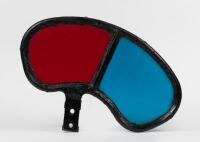 SEMAPHORE: A early McKenzie & Holland signal semaphore with glass lenses and cast frame