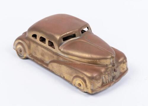 BETEL: A lovely brass c1930s 'Betel Motor Car' desk set