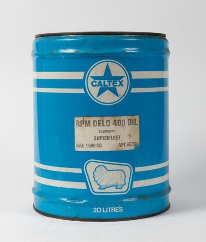 GOLDEN FLEECE: A 20 litre transitional Caltex/Golden Fleece drum