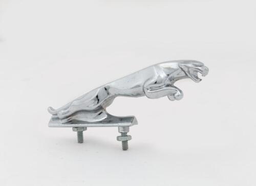 JAGUAR: A small chrome plated Jaguar leaping cat bonnet mascot