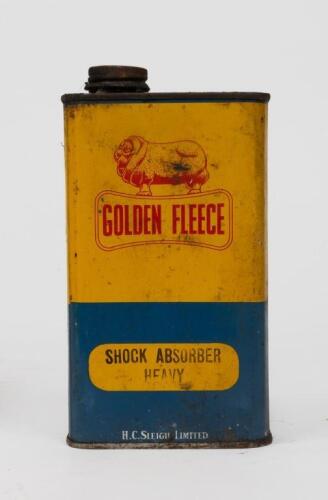 GOLDEN FLEECE: A one imperial pint Golden Fleece H.C.Sleigh 'dog bone' shock absorber tin