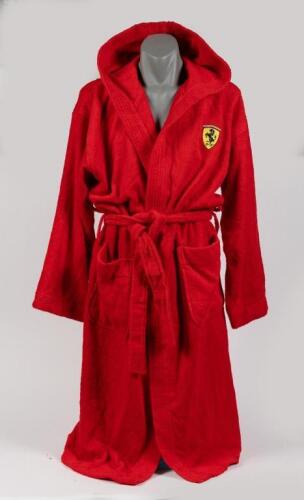 FERRARI: A red official licensed Ferrari bathrobe, one size fits all!
