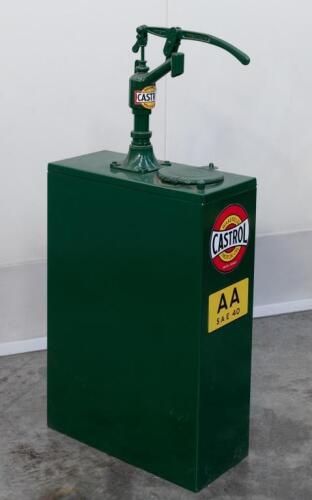 CASTROL: A restored highboy oil pump in 'Castrol AA SAE 40' livery. Complete with pump, marked 'The Property of CC Wakefield & Co LTD'
