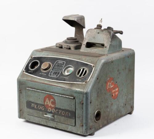 AC: A circa 1970s AC spark plug tester/cleaner machine 'AC Plug Doctor'