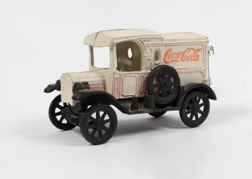 MODEL: A modern reproduction cast Coca Cola delivery truck in 1920s style