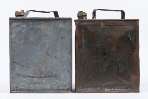 TINS: Two running board tins one embossed 1944, both feature brass lids.