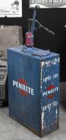 PENRITE: A highboy oil pump in painted 'Penrite HPR 50' livery with hand pump affixed