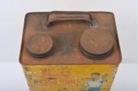 GOLDEN FLEECE: A Golden Fleece H.C. Sleigh&nbsp;two stroke mixture mixing can, complete with pourer and measuring tube - 2