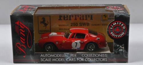 250 SWB: A Limited Edition Bang model Ferrari 250 SWB in "SPORTITALIA TEAM" livery (1008). Numbered '1107' of 5,000 models