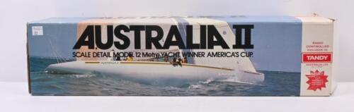AUSTRALIA II: A Tandy electronics radio controlled 'Australia II' model yacht, approx 1:38 scale