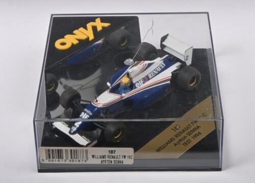SENNA: A Onyx 1:43 scale Williams Renault FW 15C driven by Ayrton Senna 'Test 1994' model 187