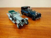 ROLLS-ROYCE: Two Franklin Mint models of early Rolls-Royces