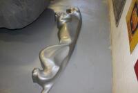 JAGUAR: A large fibreglass Jaguar showroom display of a leaping Jaguar (SRN) - 4