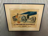 BUGATTI: Four Bugatti framed items - 2