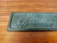 BUGATTI: A brass plaque displaying &lsquo;Ettore Bugatti&rsquo; - 4