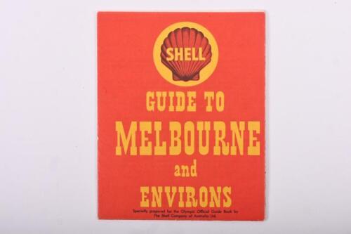 SHELL: A superb Shell 'Guide to Melbourne and Environs', specially produced for the 1956 Melbourne Olympics, printed by P.C Grosser Litho. Melb.