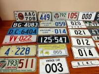 NUMBER PLATES: A large collection of number plates - 3