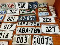 NUMBER PLATES: A large collection of number plates - 5