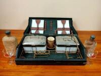 PICNIC: An Edwardian picnic set in the form of a footrest - 2