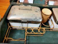 PICNIC: An Edwardian picnic set in the form of a footrest - 5