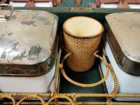 PICNIC: An Edwardian picnic set in the form of a footrest - 7