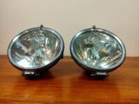 LAMPS: A pair of high quality 1920s/30s Marchal headlamps used on Rolls-Royce, Bentley, Delage, Hispano Suiza,Voisin, Isotta Fraschinii and Bentley - 2