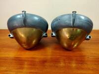 LAMPS: A pair of high quality 1920s/30s Marchal headlamps used on Rolls-Royce, Bentley, Delage, Hispano Suiza,Voisin, Isotta Fraschinii and Bentley - 6