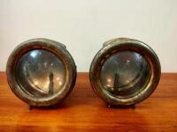 LAMPS: A pair of large acetylene lamps by 'M&B' - 2
