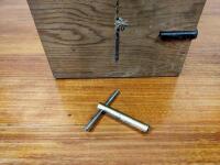 CLOCK: A horizontal tabletop boxed &lsquo;Bundy&rsquo; clock by Glenhill Brook - 10