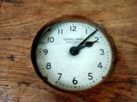 CLOCK: A horizontal tabletop boxed &lsquo;Bundy&rsquo; clock by Glenhill Brook - 17