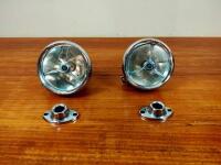 LAMPS: A pair of chrome &lsquo;Lucas King of the Road&rsquo; side lamps
