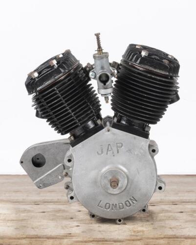 J.A.P: A side valve J.A.P V-Twin motorcycle engine, with Lucas KNV magneto [Location: Melbourne]