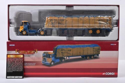 ATKINSON: A Limited Edition CORGI 1:50 scale Atkinson Borderer Trailer & Canvas Load in 'William Nuttall' livery (CC12514). Numbered '0454' of 1000