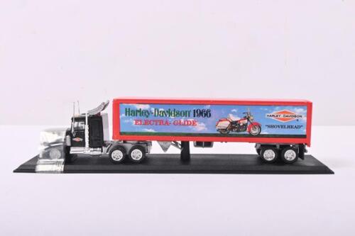 PETERBILT: A MATCHBOX 1:100 scale Peterbilt cab and trailer in 'HARLEY-DAVIDSON' livery (CCY04/HA-M)