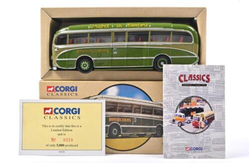 BANFIELDS: A CORGI 1:50 scale BURLINGLINHAM SEAGULL COACH in 'BANFIELDS COACHES' livery (97179). Numbered '0210' of 5,000 produced