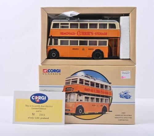 Trolleybus: A Limited Edition Corgi Classics Karrier W4 Trolleybus In 'Newcastle-Upon-Tyne Corporation' Livery (97870). Numbered '2363' Of 5,500