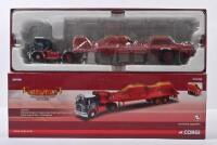 ATKINSON: A Limited Edition CORGI 1:50 scale Atkinson Borderer Tandem Axle Trailer and Canvas Load in 'Adam Jones & Sons' livery (CC12515)