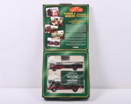 ALBION/ERF: An interesting Limited Edition CORGI 'HARRIS & MINERS Transport Contractors' truck set (CC99131) featuring a 1967 Albion - 'Moorland Princess' - and a 1960 ERF KV - 'Happy Wanderer'. Numbered '0355' of 3,400 distributed worldwide