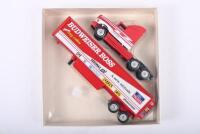 RACING TRANSPORTER: A 1994 Gary Collins 1/64th Budweiser Boss "Monster Truck" Hauler by Winross - 2