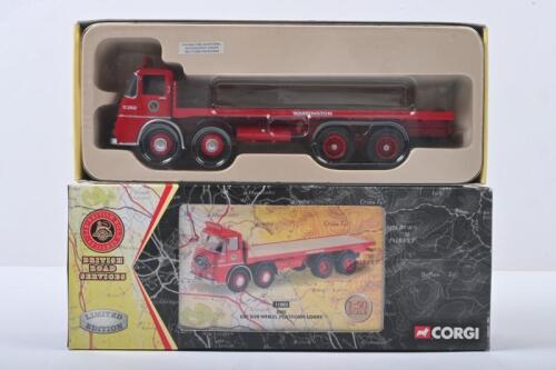 ERF: A Limited Edition CORGI 1:50 scale 'BRITISH ROAD SERVICES' ERF KV8 WHEEL PLATFORM LORRY (11803). Numbered '1136' of 4,000 produced