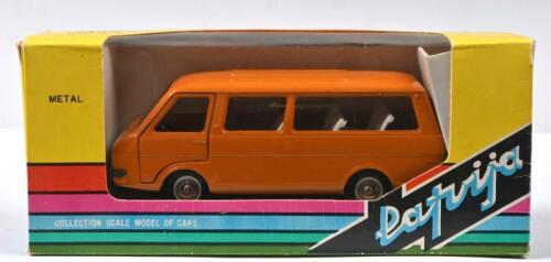 RUSSIAN MINIVAN: A RAF-M-2203 Latvija 1:43 scale orange mini van