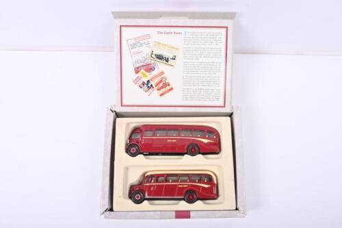BUS SET: A Limited Edition CORGI '1916 - 1991 - 75 YEARS, QUALITY SERVICE - The EAST KENT Set'. AEC Regal and Bedford OB in 'EAST KENT' livery. Numbered '04341' of 10,000 produced