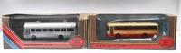 EASTERN COUNTIES: Two 1:76 scale Exclusive First Editions buses in 'EASTERN COUNTIES' livery. Alexander Y Type Bus (38702) & Wright Scania Axcess Bus (27506)