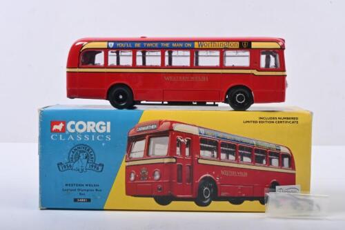 LEYLAND: A Limited Edition CORGI CLASSICS Leyland Olympian Bus Set in 'WESTERN WELSH' livery (34801). Numbered '4531' of 5,000 produced