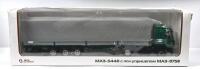 RUSSIAN TRUCK: An Aist-M 1:43 scale MAZ 5440, MAZ-9758 truck. Green Cab